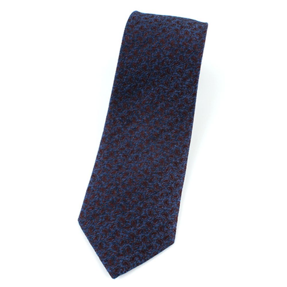 [MAESIO] KSK2628 Wool Silk Paisley Necktie 8cm _ Men's Ties Formal Business, Ties for Men, Prom Wedding Party, All Made in Korea